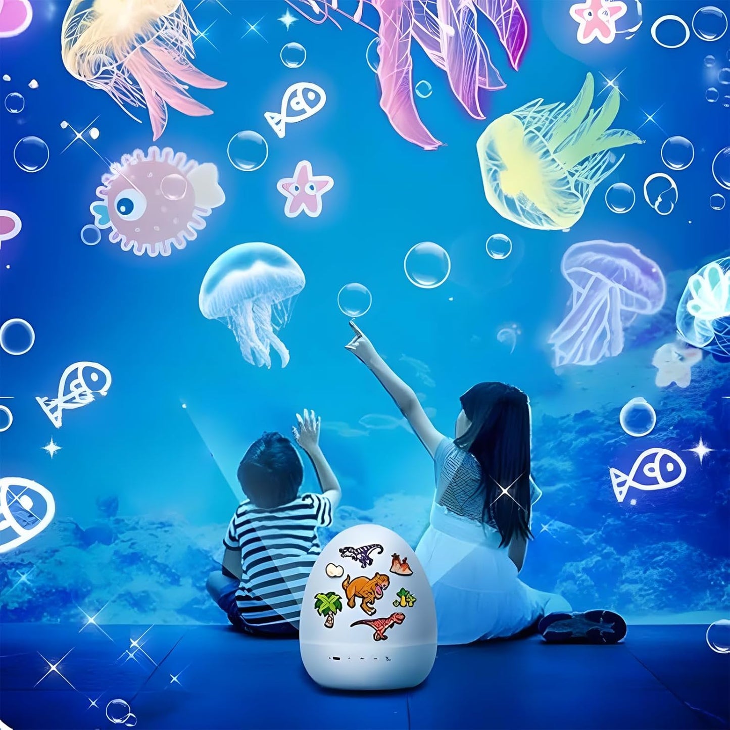 Luzzy DreamEgg™ – Proyector Mágico Dino para Niños