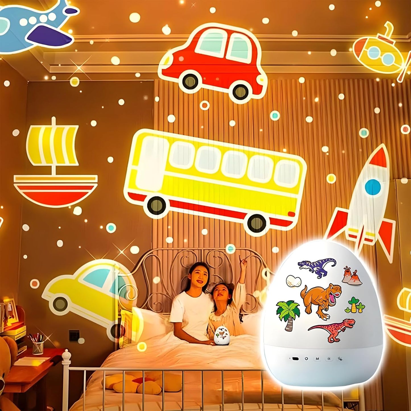 Luzzy DreamEgg™ – Proyector Mágico Dino para Niños