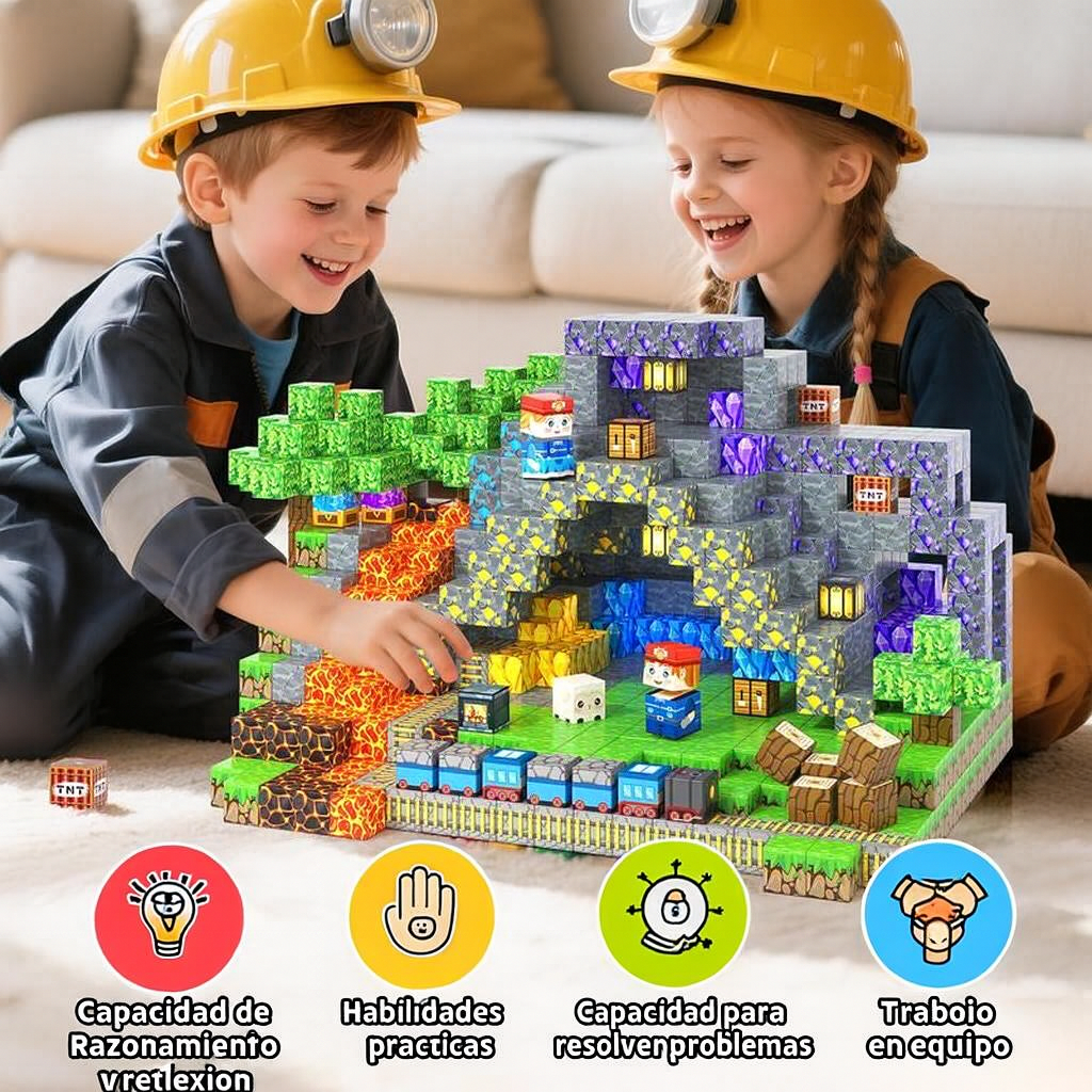 Minecraft Magnetic Blocks Set