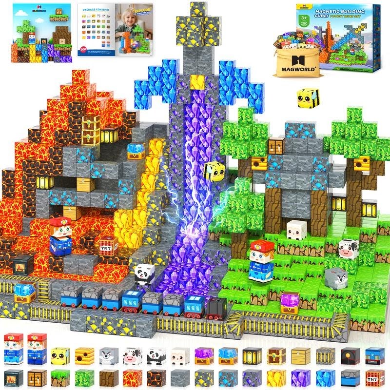 Minecraft Magnetic Blocks Set