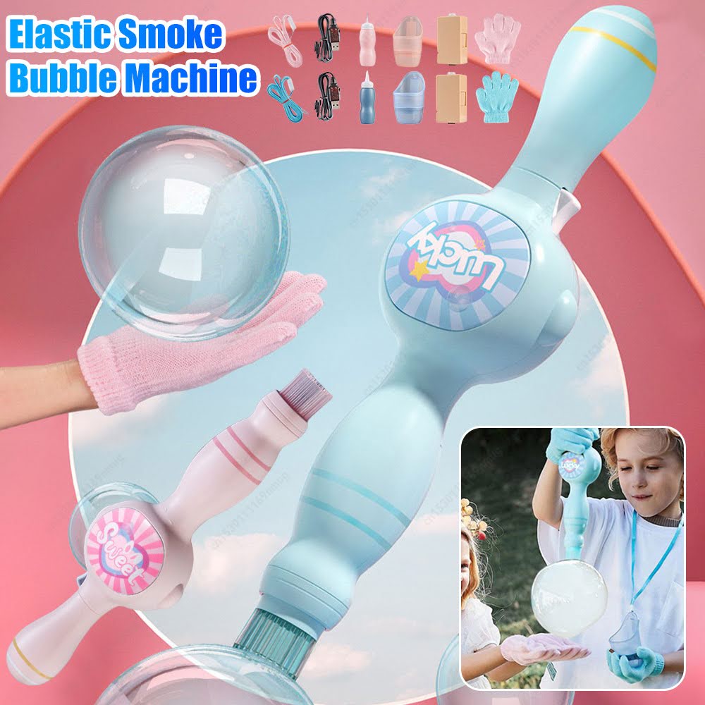 Pistola de Burbujas con Humo Mágica™ – ¡El Juguete que Hace Soñar a los Niños! 🌈